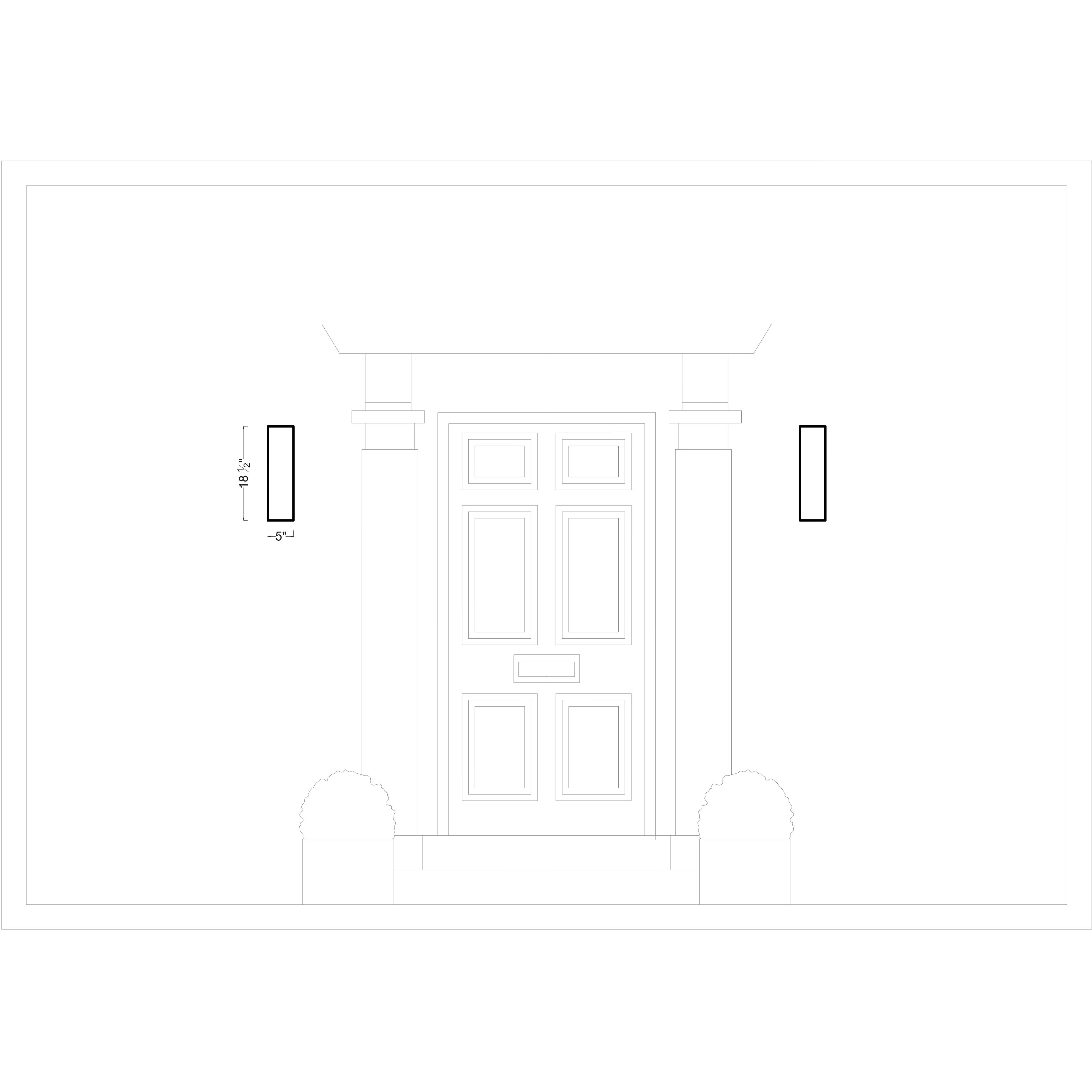 Pohl 2 Light 18.5 inch Painted Brushed Nickel Outdoor Wall Lantern