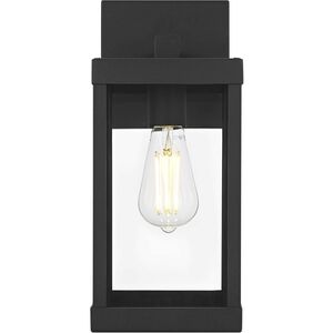 Peter 1 Light 14 inch Black Outdoor Wall Sconce