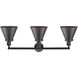Franklin Restoration Appalachian 3 Light 32 inch Matte Black Bath Vanity Light Wall Light, Franklin Restoration