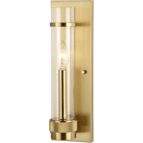 Bari LED 4.25 inch Satin Brass Wall Light