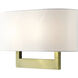Allison 2 Light 15 inch Antique Brass ADA Wall Sconce Wall Light, Large