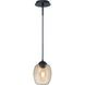 Bubble 1 Light 6.25 inch Copper Bronze Patina Mini Pendant Ceiling Light, (Convertible To Wall Sconce)