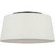 Richard June Hale 3 Light 18 inch Aged Iron Flush Mount Ceiling Light in Standard