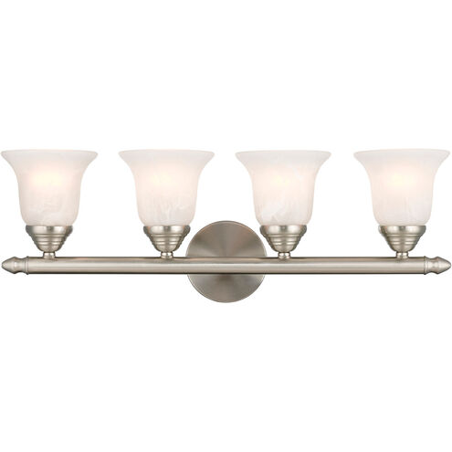 Neptune 4 Light 24 inch Brushed Nickel Bath Vanity Wall Light