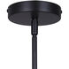 Dexter 3 Light 15.75 inch Black and Wood Pendant Ceiling Light in Faux Wood