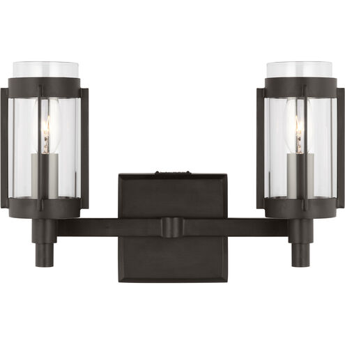 Flynn 2 Light 13.25 inch Bathroom Vanity Light