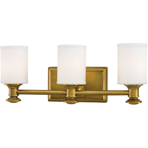 Harbour Point 3 Light 21 inch Liberty Gold Bath Light Wall Light