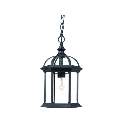 Dover 1 Light 8 inch Matte Black Exterior Hanging Lantern