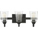 Neighborhood Grace 3 Light 21 inch Espresso Vanity Light Wall Light, Neighborhood Collection