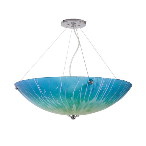 Drift 3 Light 30 inch Chrome Chandelier Ceiling Light, Private Events