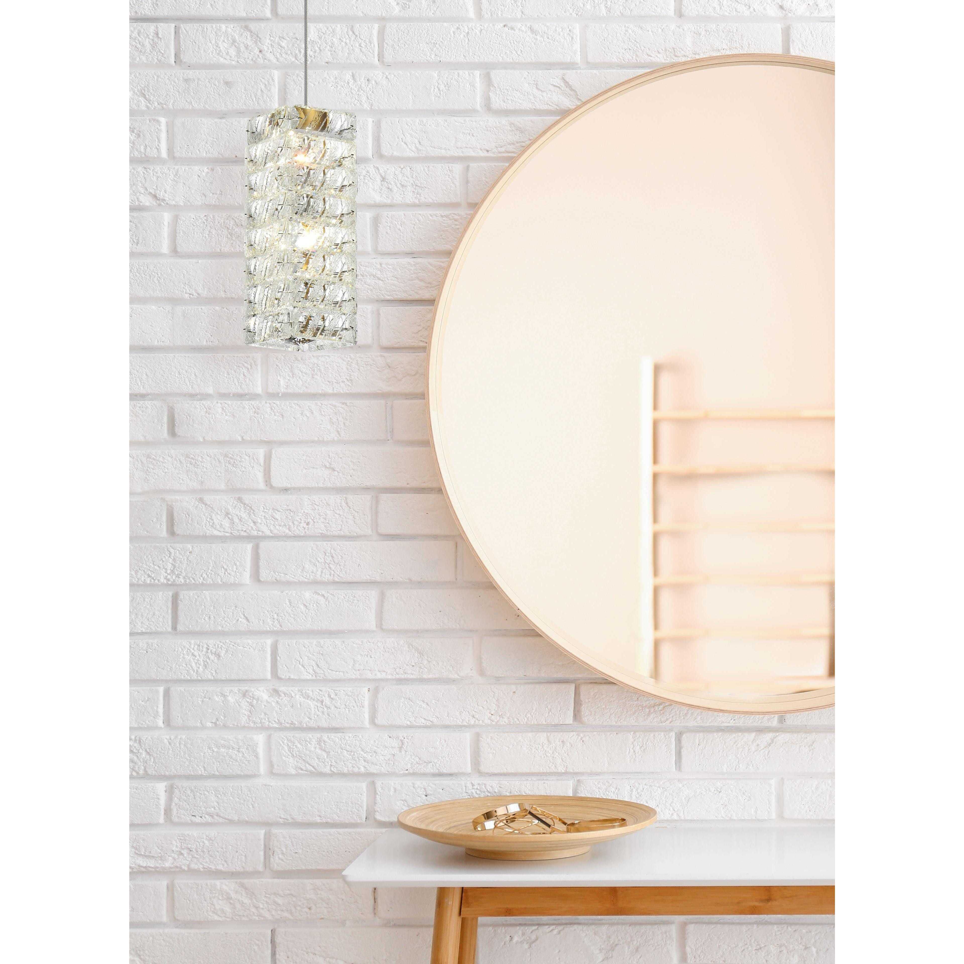 Aston 1 Light 6.5 inch Satin Gold Pendant Ceiling Light