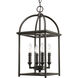 Fiona 4 Light 9.44 inch Antique Bronze Foyer Lantern Pendant Ceiling Light