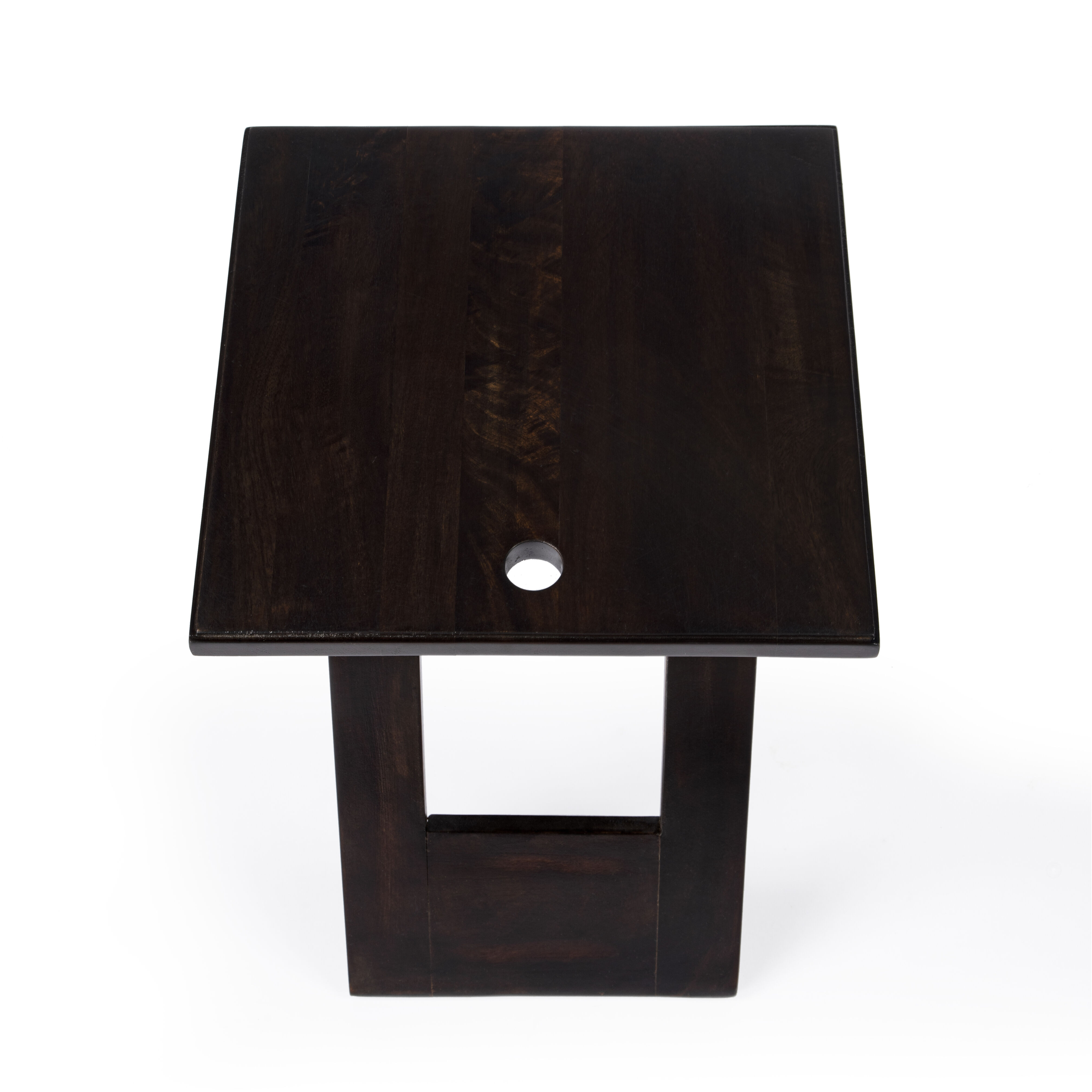 Hammond Folding Side Table in Dark Brown