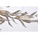 Priscilla 4 Light 23 inch Silver Leaf Flush Mount Ceiling Light