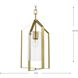 Vertex 1 Light 12 inch Brushed Gold Foyer Light Ceiling Light