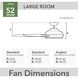 Burton 52 inch Fresh White with Light Oak Blades Outdoor Ceiling Fan