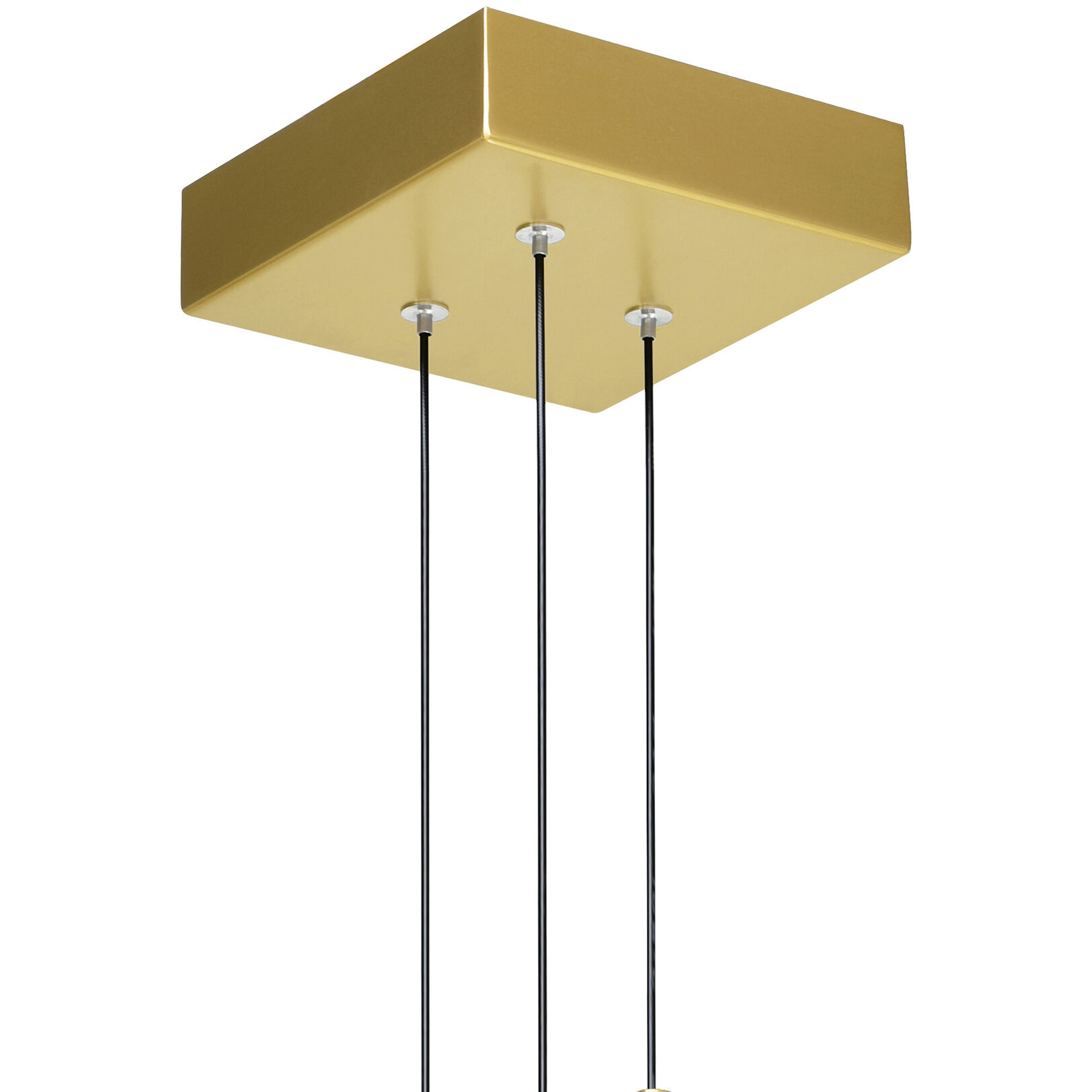Stagger LED Brass Mini Pendant Ceiling Light
