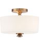 Travis 2 Light 12.50 inch Semi-Flush Mount