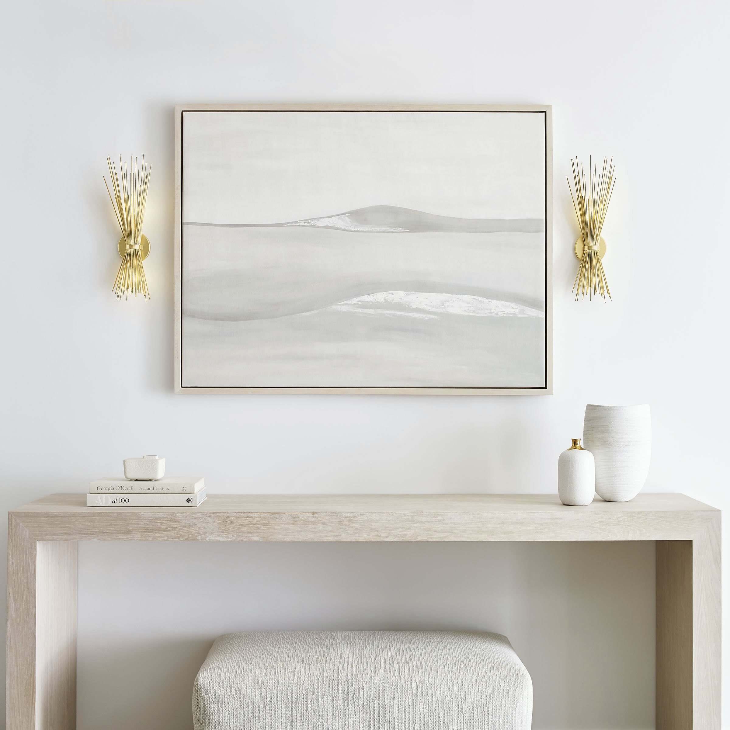 Kelly Wearstler Strada 2 Light 8 inch Gild Sconce Wall Light, Small