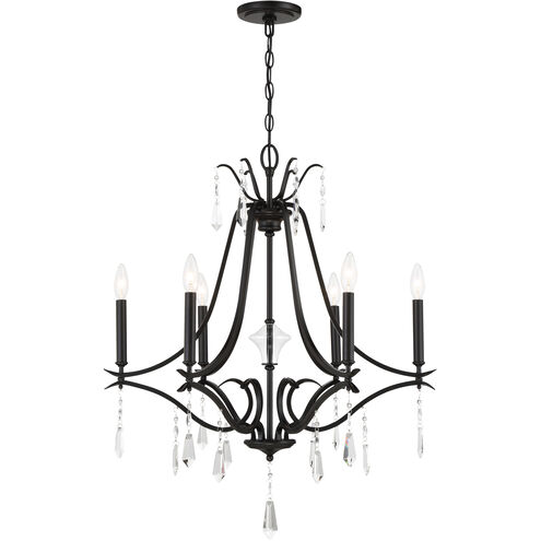 Laurel Estate 6 Light 27 inch Coal Chandelier Ceiling Light