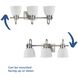 Preston 3 Light 22.12 inch Brushed Nickel Vanity Light Wall Light