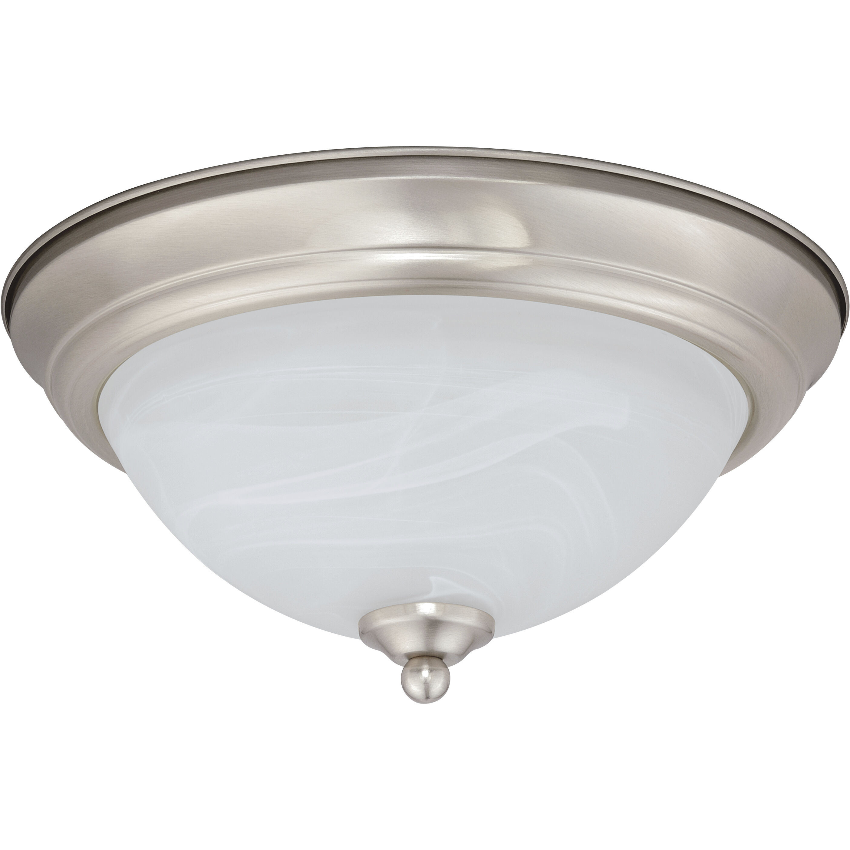 Stevens LED 13 inch Satin Nickel Flush Mount Ceiling Light