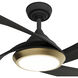 Vespucci 52 inch Matte Black Outdoor Ceiling Fan