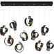 Riza 10 Light 12.2 inch Oil Rubbed Bronze Pendant Ceiling Light