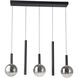 Modella LED 39.25 inch Black Linear Island Pendant Ceiling Light