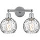 Edison Athens Water Glass 2 Light 15 inch Polished Chrome Bath Vanity Light Wall Light
