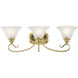 Coronado 3 Light 26.5 inch Polished Brass Bath Vanity Wall Light