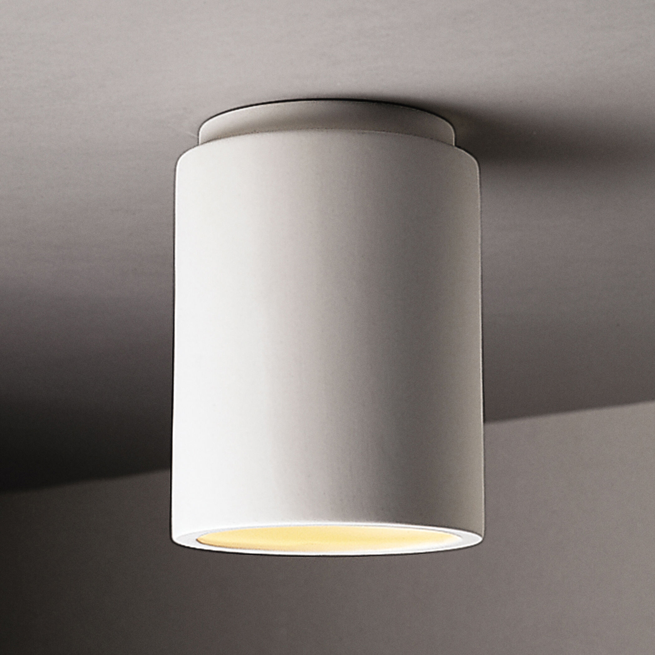 Radiance Cylinder LED 6.5 inch Bisque Outdoor Flush-Mount