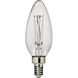 Branded Lamps LED T - Torpedo C - E12 Candelabra 4 watt 120 3000K Light Bulb