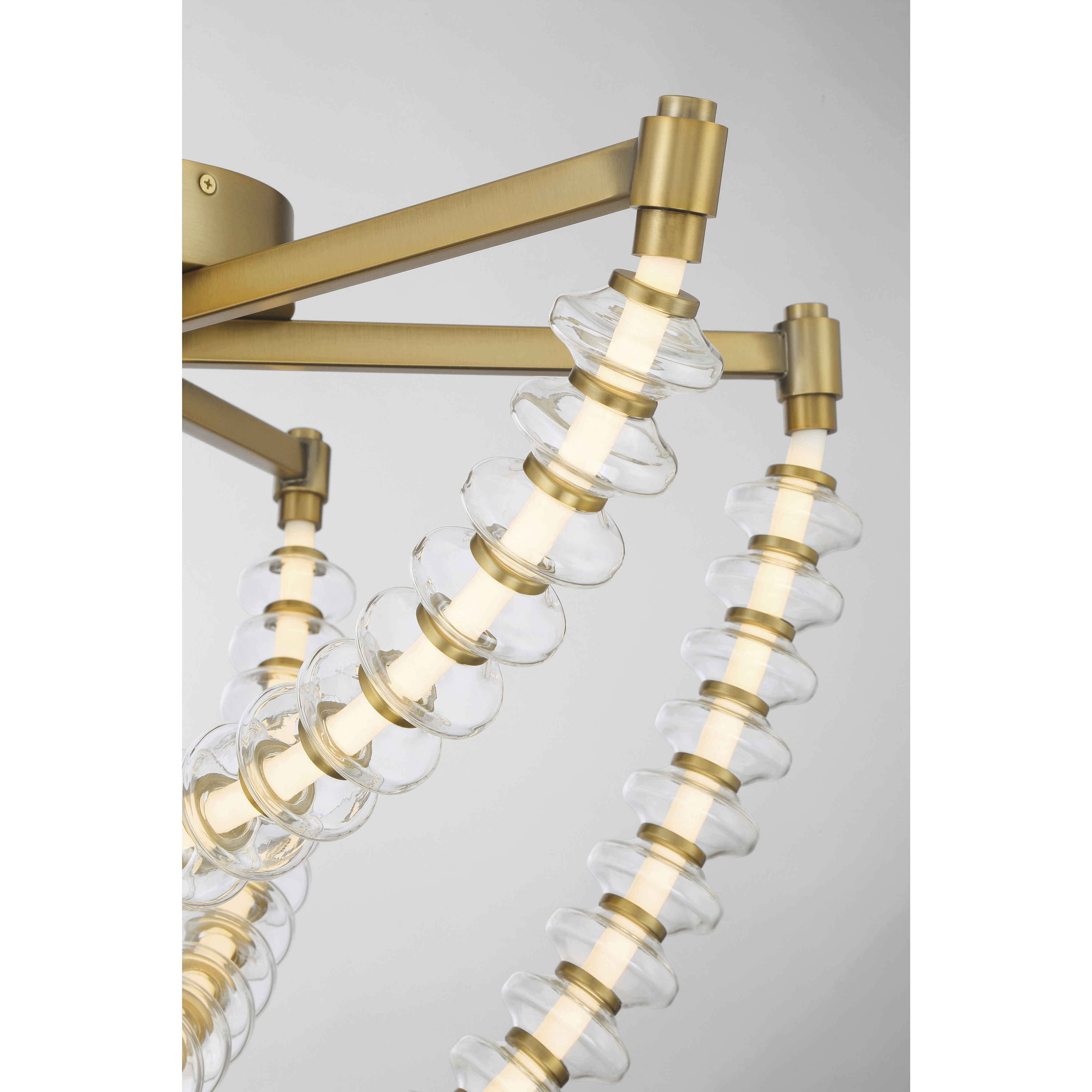 Pearl LED 28 inch Legacy Brass Flush Mount Ceiling Light