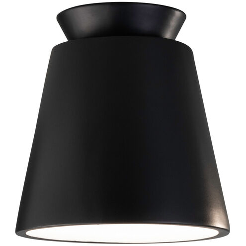 Radiance Collection LED 7.5 inch Gloss Black Outdoor Flush-Mount