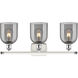 Ballston Bella 3 Light 25.5 inch White Polished Chrome Bath Vanity Light Wall Light