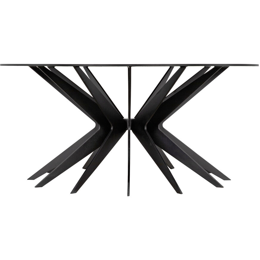 Spider 40 X 40 inch Matte Black Coffee Table
