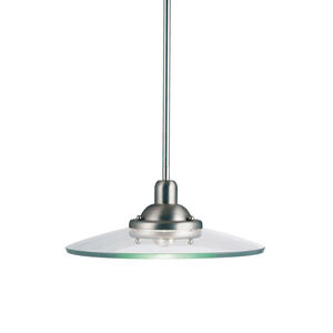 Galaxie 1 Light 14 inch Brushed Nickel Pendant Ceiling Light