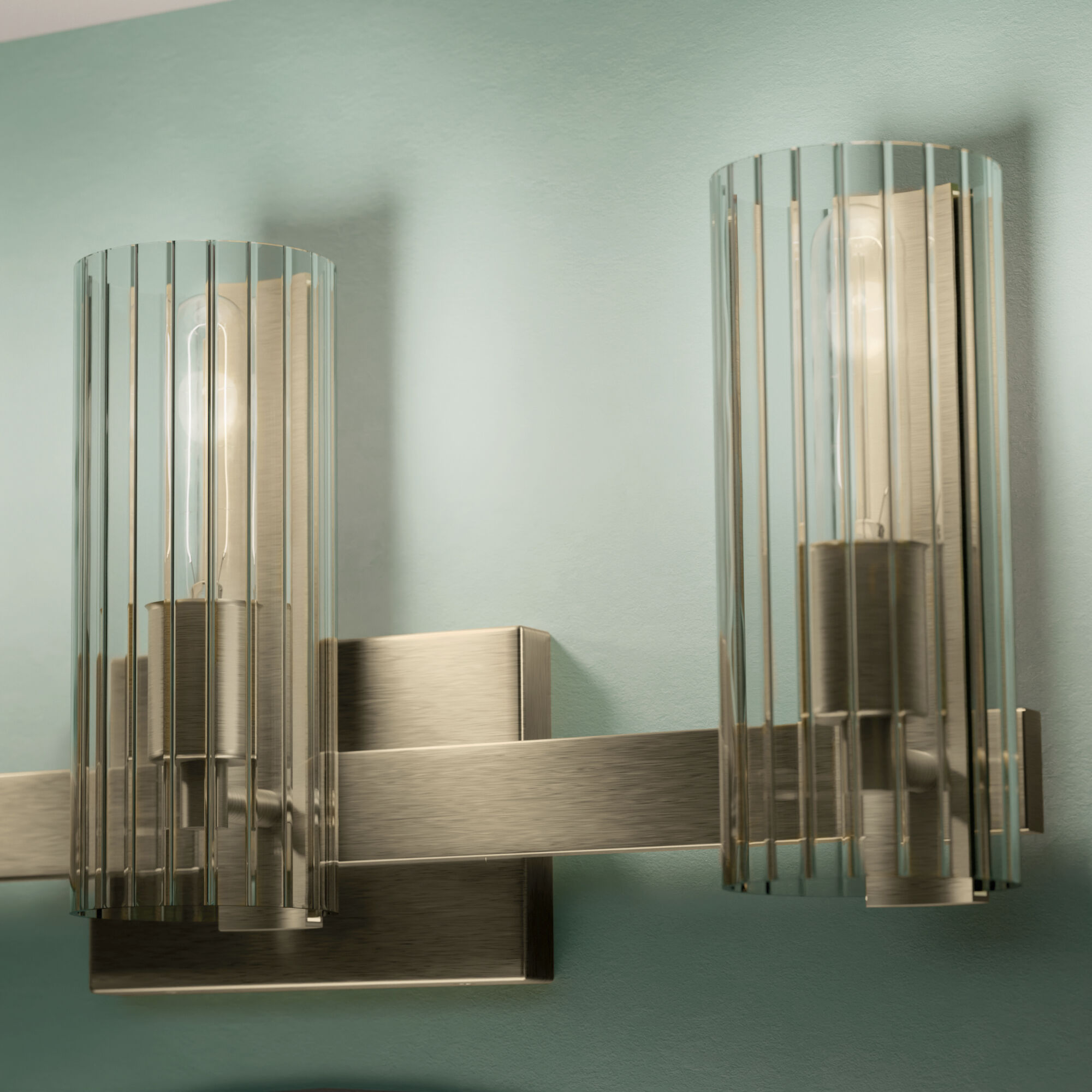 Jemsa 3 Light 22.75 inch Champagne Bronze Bath Bracket Wall Light, 3 Arm