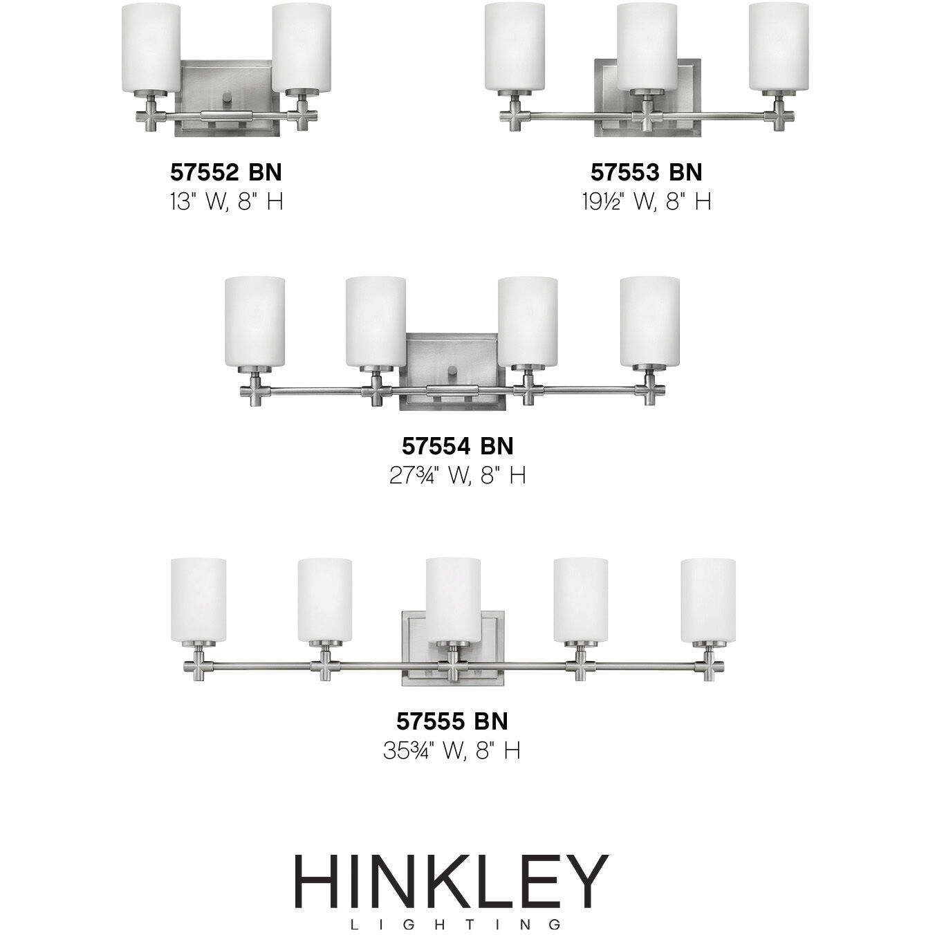 Laurel 3 Light 19.5 inch Brushed Nickel Vanity Light Wall Light