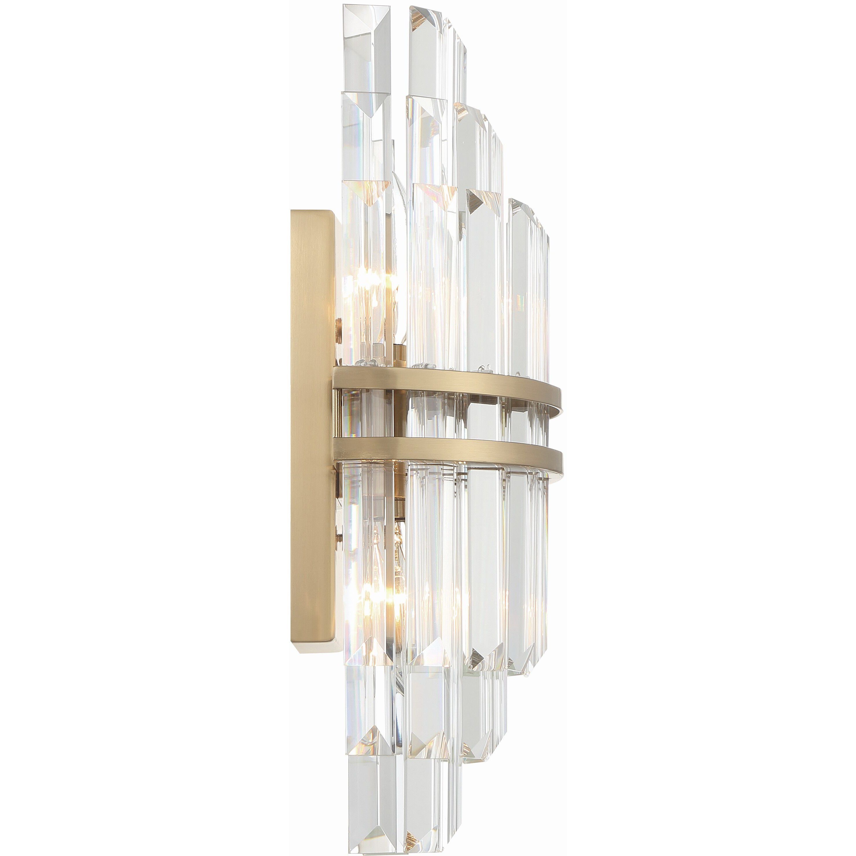 Hayes Sconce Wall Light in Aged Brass