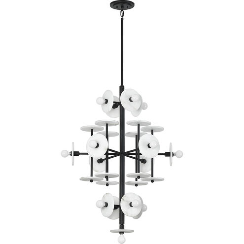 Amani 15 Light 30 inch Black Cashmere Chandelier Ceiling Light