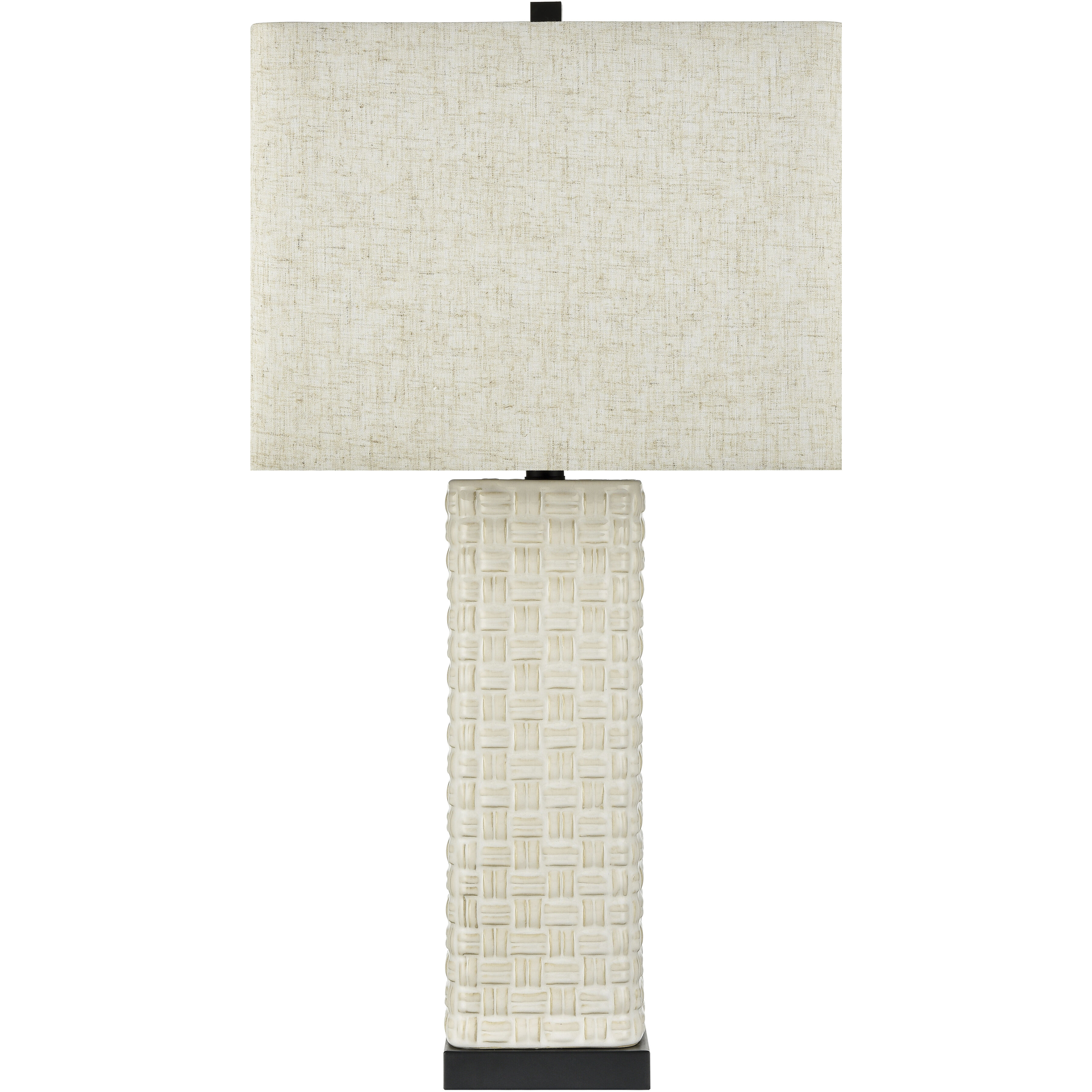 Tunstall 27.5 inch 9 watt White Glazed Table Lamp Portable Light