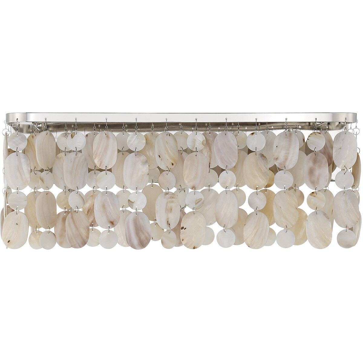 Coastal 3 Light 22 inch Polished Nickel Bathroom Vanity Light Wall Light