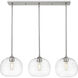 Harmony 3 Light 36 inch Brushed Nickel Linear Chandelier Ceiling Light