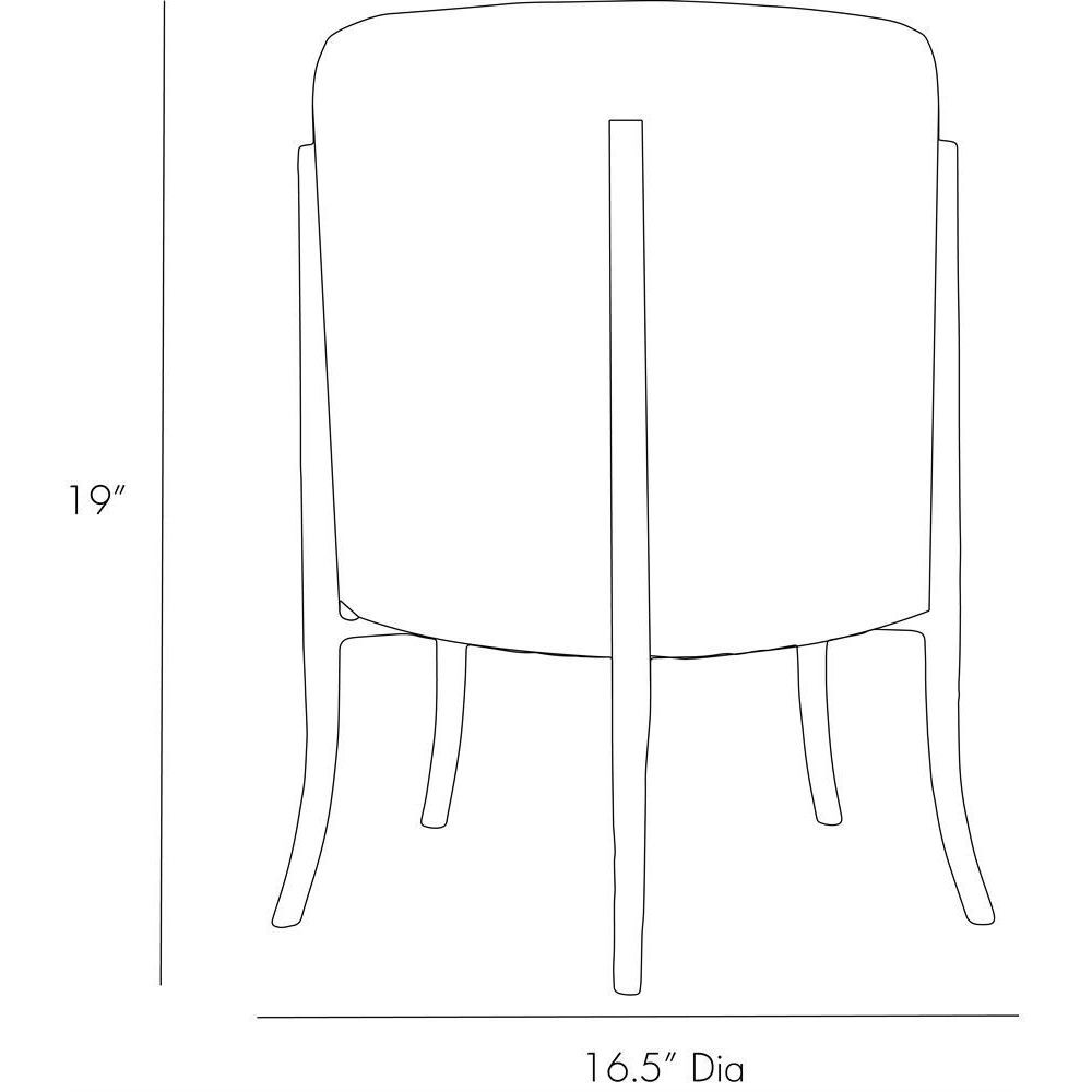 Pagoda 19 inch Natural Ottoman
