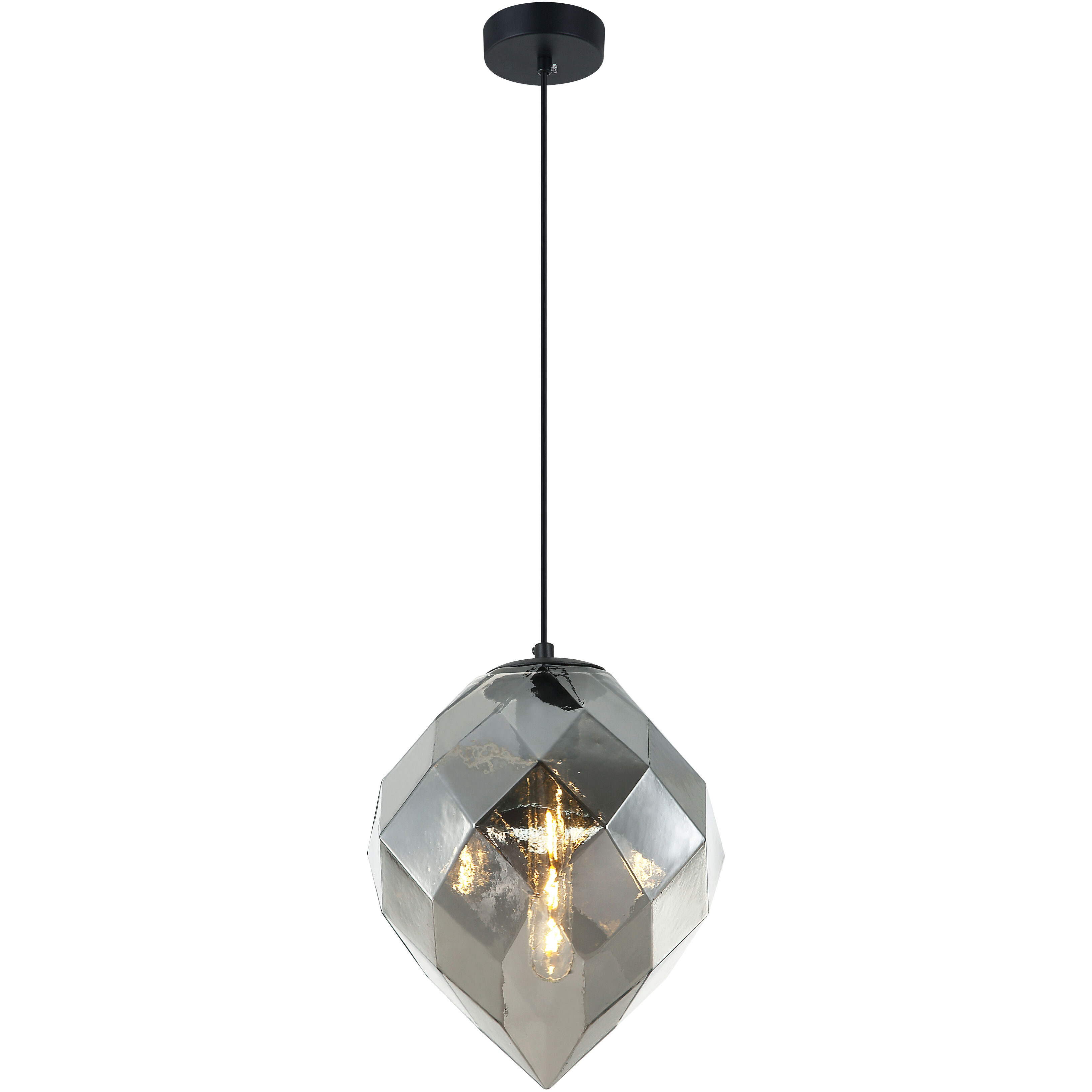 Gemma 1 Light 9.88 inch Smoke Pendant Ceiling Light