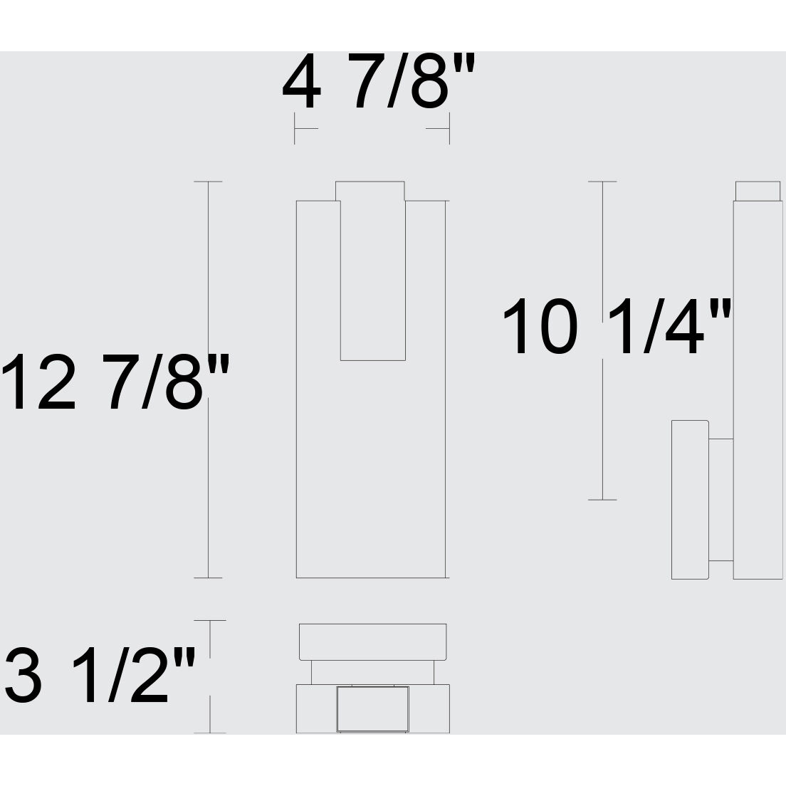 Mille LED 12.88 inch Sand Black Outdoor Wall Sconce