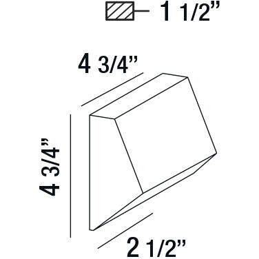 Kilo LED 4.75 inch Marine Grey Outdoor Wall Mount