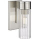 Empire 1 Light 3.13 inch Satin Nickel Sconce Wall Light in Clear Glass